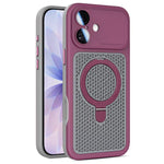 Custodia per telefono Armor Shield con rete di raffreddamento e supporto magnetico, con pellicola protettiva per l'obiettivo., For iPhone 17 Pro Max, For iPhone 17 Pro, For iPhone 17, For iPhone 16 Pro Max