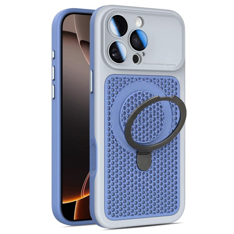 Custodia per telefono Armor Shield con rete di raffreddamento e supporto magnetico, con pellicola protettiva per l'obiettivo., For iPhone 17 Pro Max, For iPhone 17 Pro, For iPhone 17, For iPhone 16 Pro Max