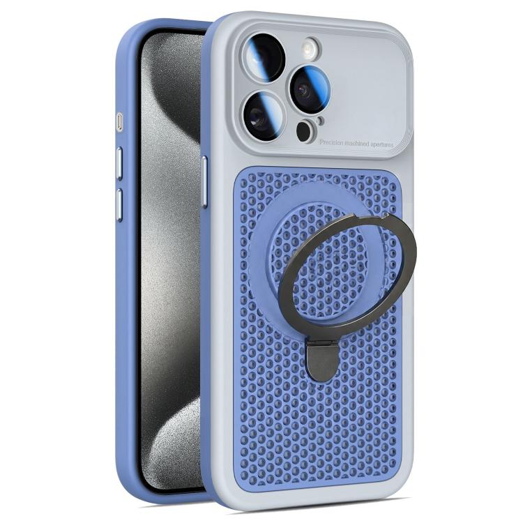 Custodia per telefono Armor Shield con rete di raffreddamento e supporto magnetico, con pellicola protettiva per l'obiettivo., For iPhone 15 Pro, For iPhone 15 Plus / 14 Plus, For iPhone 15, For iPhone 14 / 13