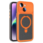 Custodia per telefono Armor Shield con rete di raffreddamento e supporto magnetico, con pellicola protettiva per l'obiettivo., For iPhone 15 Pro, For iPhone 15 Plus / 14 Plus, For iPhone 15, For iPhone 14 / 13