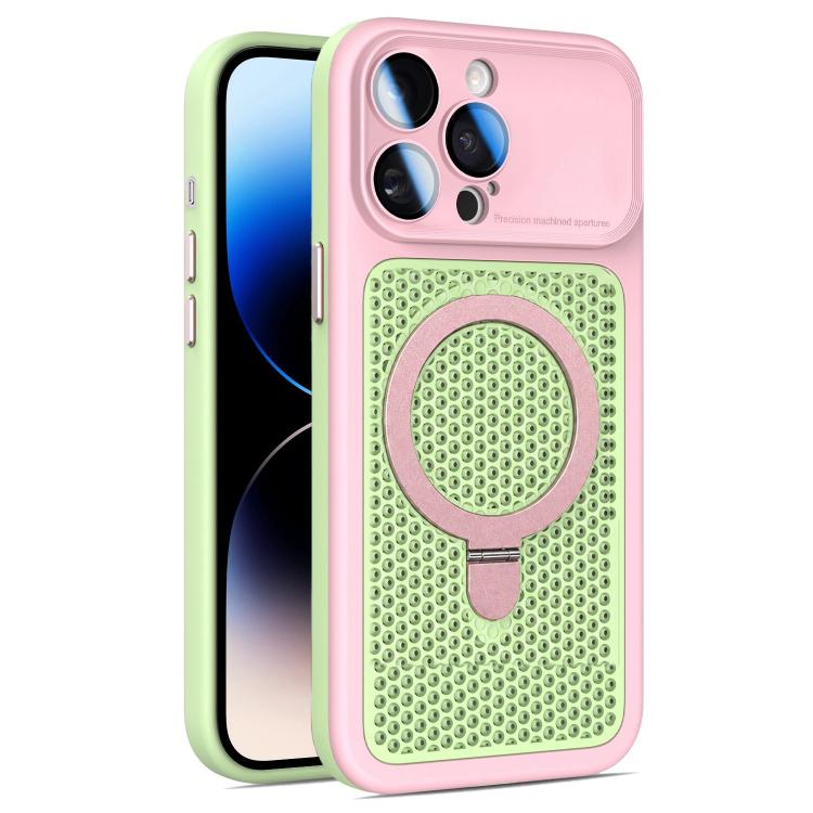 Custodia Armor Shield con rete di raffreddamento e supporto magnetico per iPhone