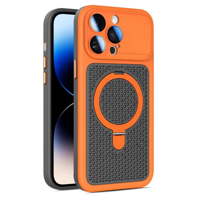 Custodia Armor Shield con rete di raffreddamento e supporto magnetico per iPhone