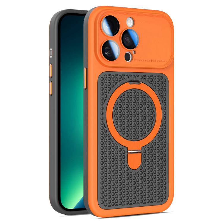 Custodia Armor Shield con rete di raffreddamento e supporto magnetico per iPhone