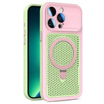 Custodia Armor Shield con rete di raffreddamento e supporto magnetico per iPhone