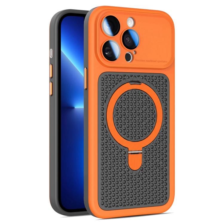 Custodia Armor Shield con rete di raffreddamento e supporto magnetico per iPhone