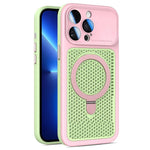 Custodia Armor Shield con rete di raffreddamento e supporto magnetico per iPhone