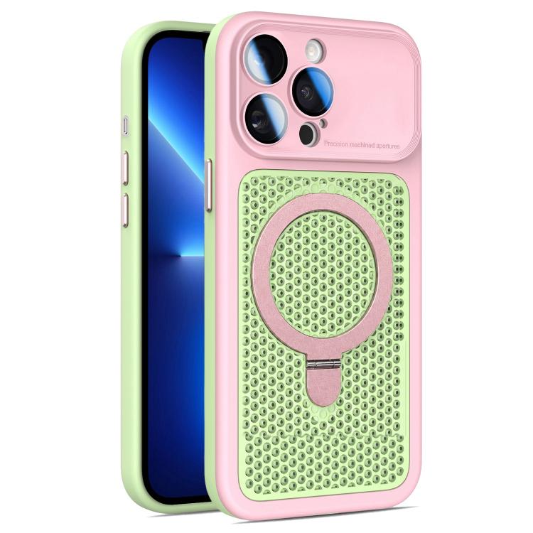 Custodia Armor Shield con rete di raffreddamento e supporto magnetico per iPhone
