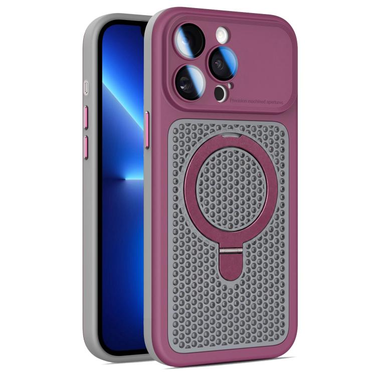 Custodia Armor Shield con rete di raffreddamento e supporto magnetico per iPhone