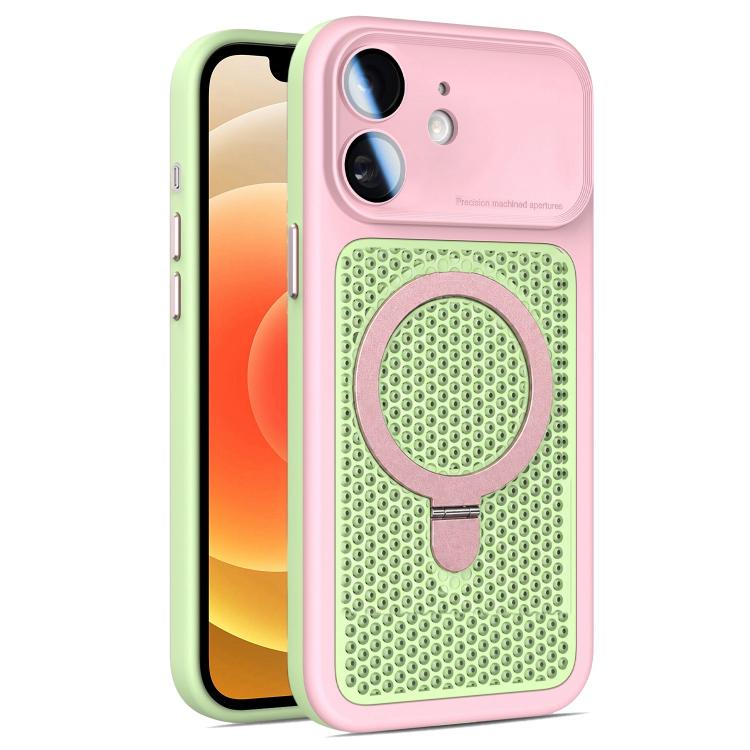 Custodia Armor Shield con rete di raffreddamento e supporto magnetico per iPhone