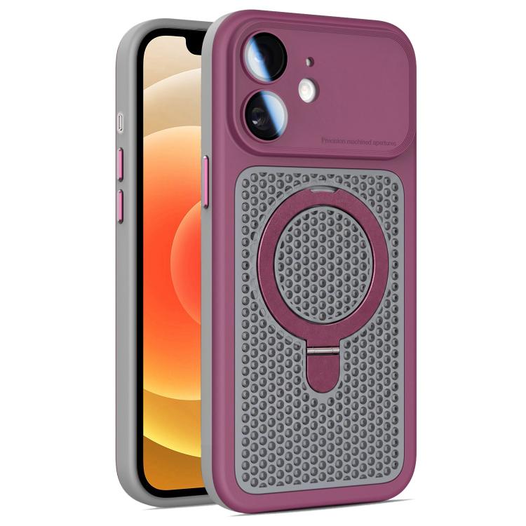 Custodia Armor Shield con rete di raffreddamento e supporto magnetico per iPhone