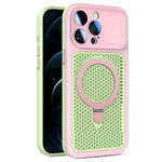 Custodia Armor Shield con rete di raffreddamento e supporto magnetico per iPhone
