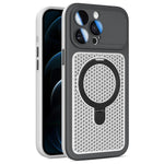 Custodia Armor Shield con rete di raffreddamento e supporto magnetico per iPhone