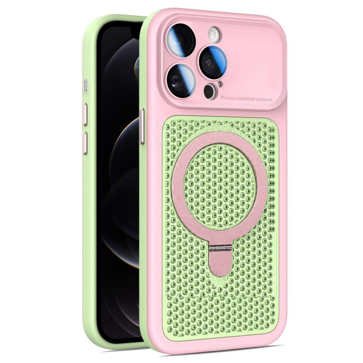 Custodia Armor Shield con rete di raffreddamento e supporto magnetico per iPhone