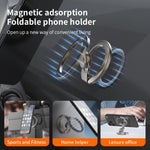 Supporto magnetico per telefono con giroscopio a punta di dita, completamente pieghevole, in versione galvanizzata.
