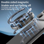 Supporto magnetico per telefono con giroscopio a punta di dita, completamente pieghevole, in versione galvanizzata.