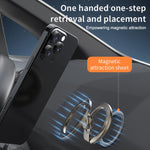 Supporto magnetico per telefono con giroscopio a punta di dita, completamente pieghevole, in versione galvanizzata.