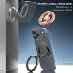 Supporto magnetico per telefono con giroscopio a punta di dita, completamente pieghevole, in versione galvanizzata.