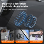 Supporto magnetico per telefono con giroscopio a punta di dita, versione verniciata, completamente pieghevole.