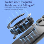 Supporto magnetico per telefono con giroscopio a punta di dita, versione verniciata, completamente pieghevole.