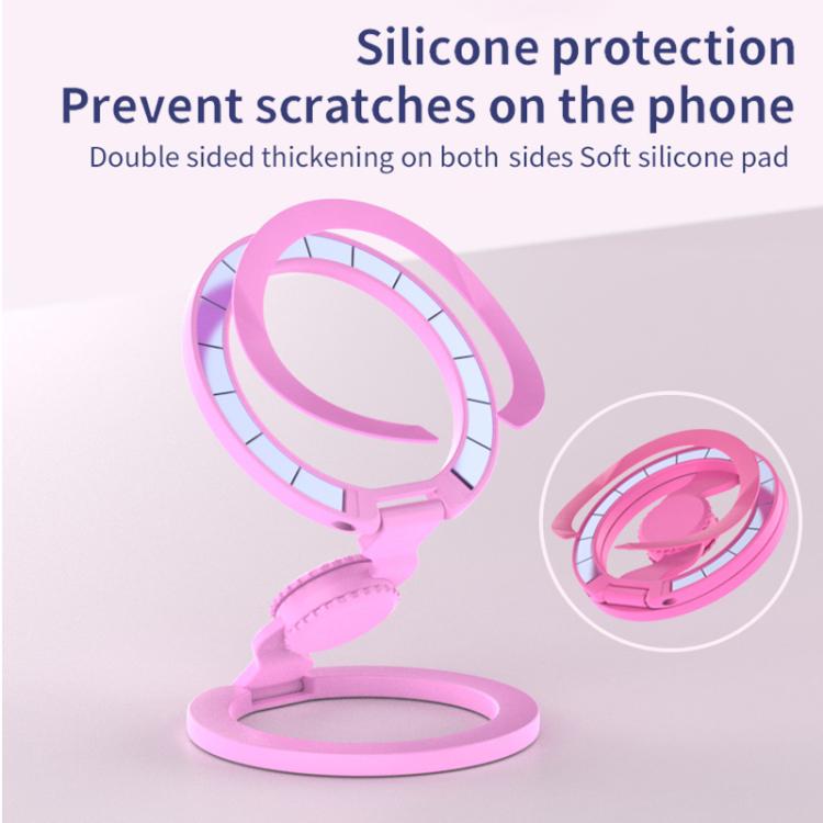 Supporto magnetico per telefono con giroscopio a punta di dita, versione verniciata, completamente pieghevole.