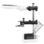 16129-AC Lente d'ingrandimento ausiliaria da tavolo multifunzione con clip USB e luce LED