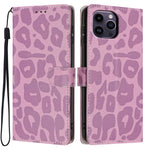 Portafoglio con stampa leopardata in ecopelle per iPhone 11 Pro Max