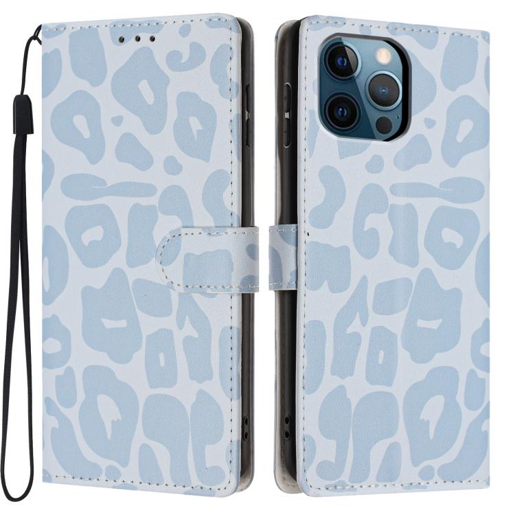 Portafoglio con stampa leopardata in ecopelle con cordino per iPhone 13 Pro