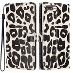 Portafoglio con stampa leopardata in ecopelle con cordino per iPhone XR