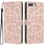 Portafoglio con stampa leopardata in ecopelle con cordino per iPhone XR