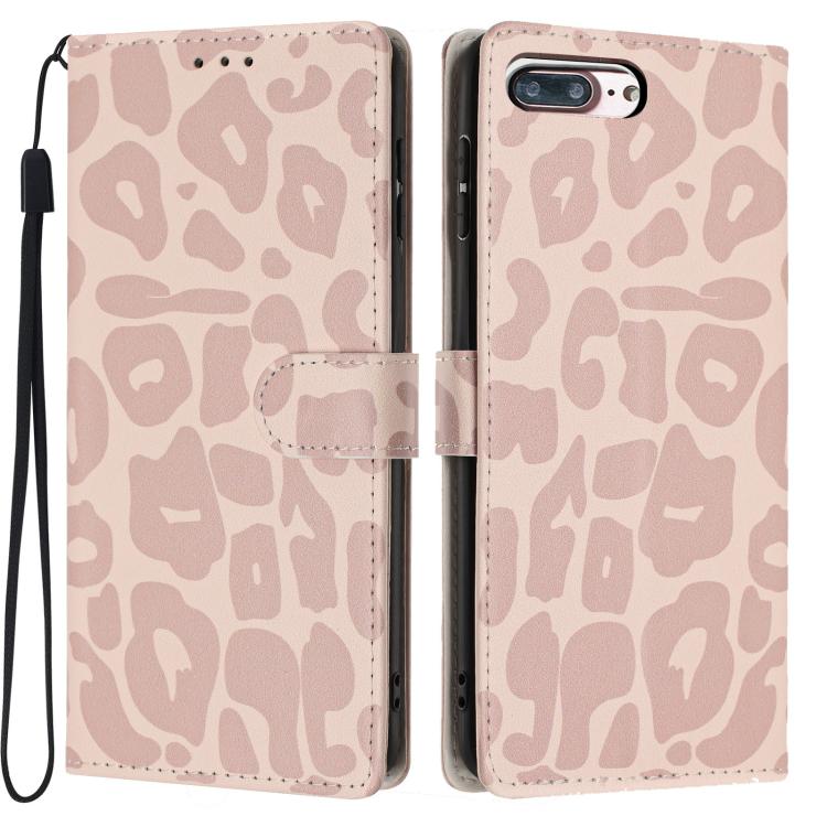 Portafoglio con stampa leopardata in ecopelle con cordino per iPhone XR