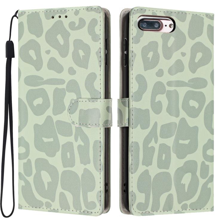 Portafoglio con stampa leopardata in ecopelle con cordino per iPhone XR