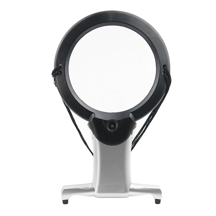 11B-1 Lente d'ingrandimento da appendere/da tavolo a doppio uso per anziani con luce LED