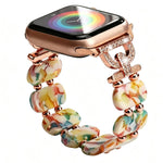 Cinturino per orologio in resina con catena di strass a forma di D, For Apple Watch 46mm / 49mm / 45mm / 44mm, For Apple Watch 42mm / 41mm / 40mm / 38mm