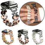 Cinturino per orologio in resina con catena di strass a forma di D, For Apple Watch 46mm / 49mm / 45mm / 44mm, For Apple Watch 42mm / 41mm / 40mm / 38mm