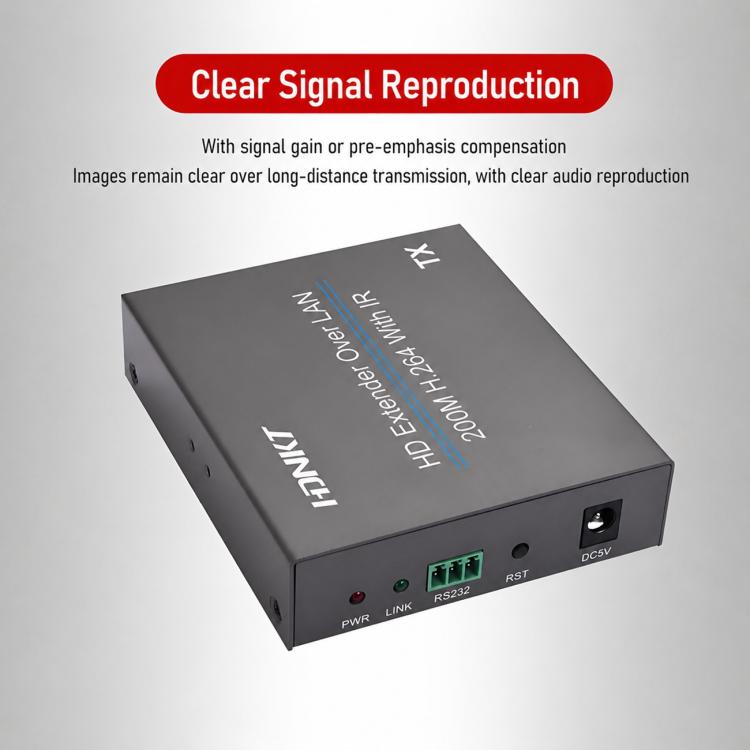 Cavo di prolunga di rete NK-E200 compatibile con HDMI, lunghezza 200 m., AU Plug, EU Plug, UK Plug, US Plug