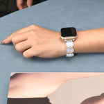 Cinturino per orologio con catena a croce e strass di cristallo, For Apple Watch 46mm / 49mm / 45mm / 44mm, For Apple Watch 42mm / 41mm / 40mm / 38mm