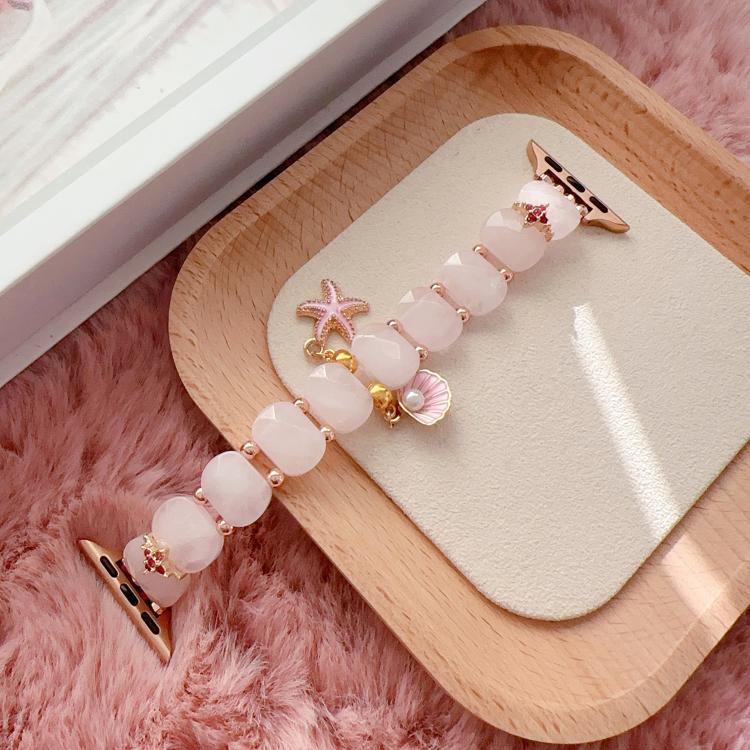 Cinturino per orologio con catena a croce e strass di cristallo, For Apple Watch 46mm / 49mm / 45mm / 44mm, For Apple Watch 42mm / 41mm / 40mm / 38mm