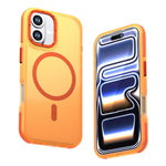 Custodia magnetica bicolore per iPhone 17 con protezione obiettivo