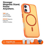 Custodia magnetica bicolore per iPhone 17 con protezione obiettivo