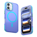 Custodia magnetica bicolore per iPhone 17 con protezione obiettivo