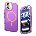 Custodia magnetica bicolore per iPhone 17 con protezione obiettivo