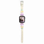 Cinturino per orologio ibrido in ecopelle con perline color arcobaleno, For Apple Watch 46mm / 49mm / 45mm / 44mm, For Apple Watch 42mm / 41mm / 40mm / 38mm