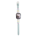 Cinturino per orologio ibrido in ecopelle con perline color arcobaleno, For Apple Watch 46mm / 49mm / 45mm / 44mm, For Apple Watch 42mm / 41mm / 40mm / 38mm