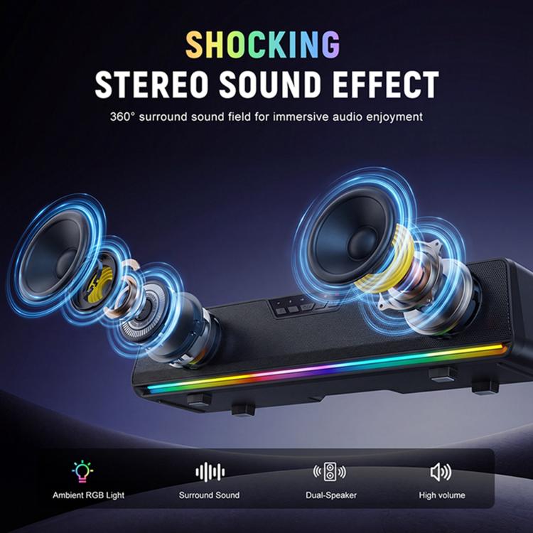 Altoparlante wireless Bluetooth ONIKUMA L13 con illuminazione RGB