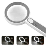 Lente d'ingrandimento portatile multi-ingrandimento con luce LED a sfioramento, 3710C, 5012C, 7518C