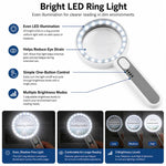 Lente d'ingrandimento portatile multi-ingrandimento con luce LED a sfioramento, 3710C, 5012C, 7518C