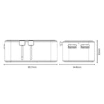 Adattatore da viaggio universale Yesido MC47 con caricabatterie rapido GaN a 4 porte da 25 W e connettore a 4 porte., MC47