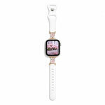 Cinturino per orologio in silicone con chiusura a inversione ibrida in metallo e motivo floreale., For Apple Watch 46mm / 49mm / 45mm / 44mm, For Apple Watch 42mm / 41mm / 40mm / 38mm