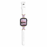 Cinturino per orologio in silicone con chiusura a inversione ibrida in metallo e motivo floreale., For Apple Watch 46mm / 49mm / 45mm / 44mm, For Apple Watch 42mm / 41mm / 40mm / 38mm