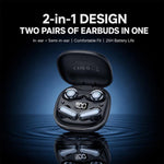 Auricolari Bluetooth Yesido TWS47 2 in 1 TWS con indicatore LED della batteria., TWS47